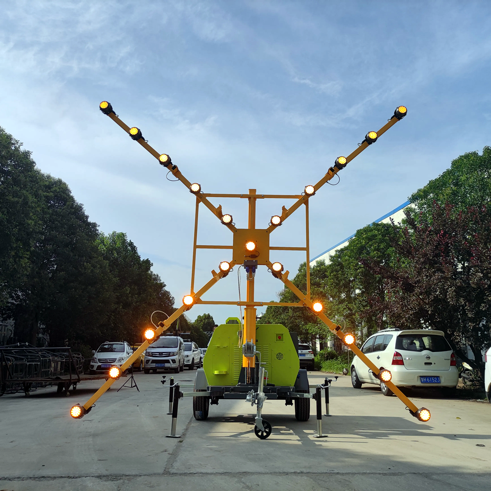 拖車(chē)式移動(dòng)照明車(chē) 機(jī)場(chǎng)跑道關(guān)閉預(yù)警標(biāo)志燈塔4TN4000B